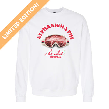 New! Alpha Sig Limited Edition Ski Club Crewneck