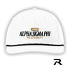 New! Alpha Sig White Richardson Rope Hat