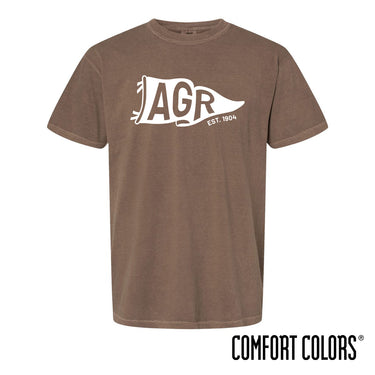 AGR Comfort Colors Brown Pennant Short Sleeve Tee