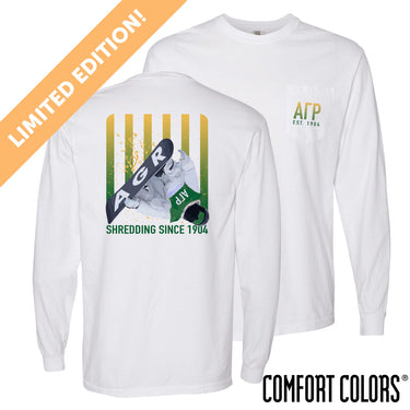 New! Limited Edition AGR Comfort Colors Slope Shredder Long Sleeve Tee