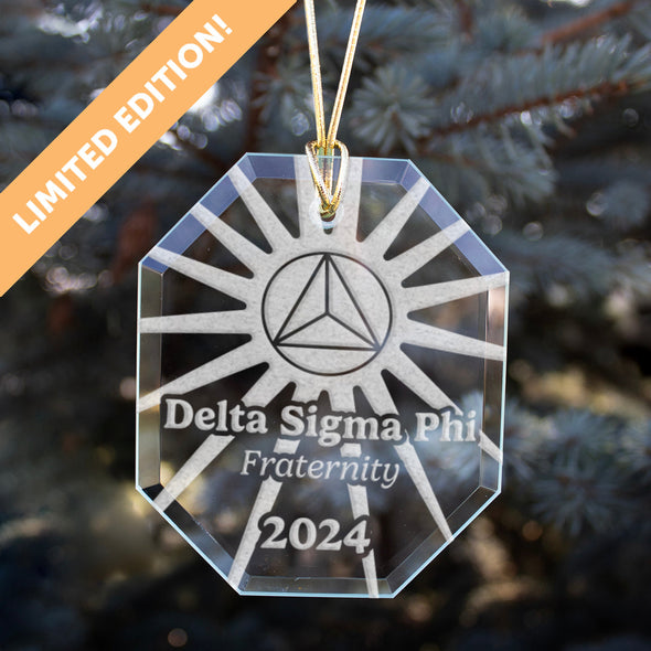 New! Delta Sig 2024 Limited Edition Retro Holiday Ornament