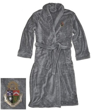 Delt Charcoal Ultra Soft Robe | Delta Tau Delta | Loungewear > Bath robes