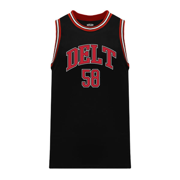 Delt Black Basketball Jersey L / Delta Tau Delta