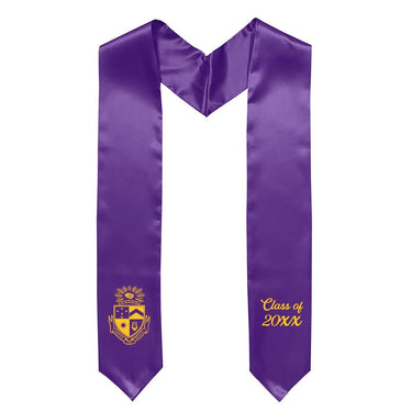 Delt Embroidered Crest Graduation Stole | Delta Tau Delta | Apparel > Stoles