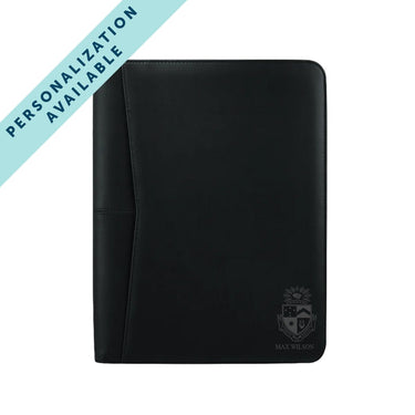 Delt Zippered Crest Padfolio | Delta Tau Delta | Office products > Padfolios