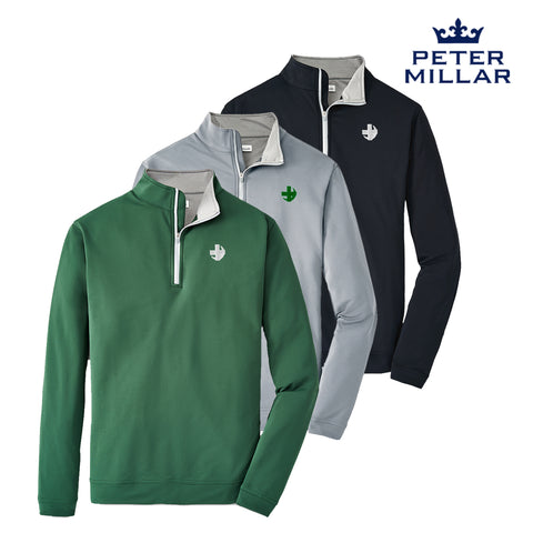 New! Fraternity Peter Millar Perth Stretch Quarter Zip – Campus