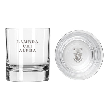 Lambda Chi Fraternity Legacy Rocks Glass