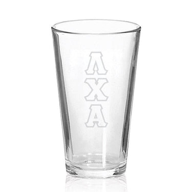 Lambda Chi Engraved Fellowship Glass | Lambda Chi Alpha | Drinkware > 15 ounce glasses