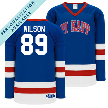 Pi Kapp Personalized Patriotic Hockey Jersey