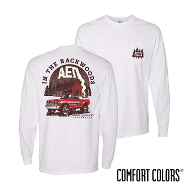 AEPi Comfort Colors Country Roads Long Sleeve Tee