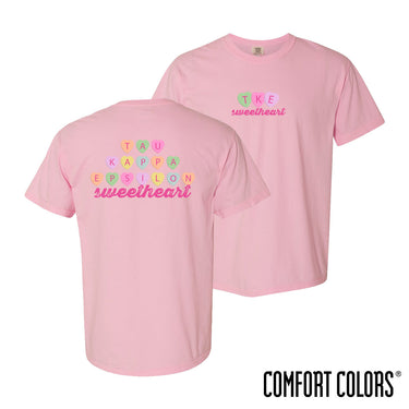 TKE Comfort Colors Candy Hearts Short Sleeve Tee