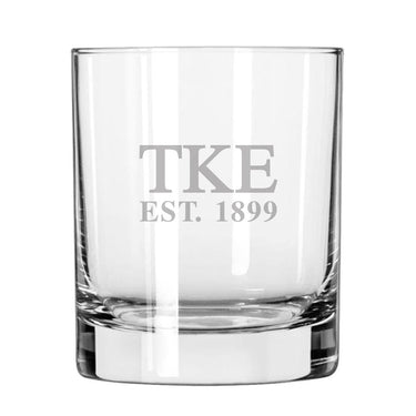 TKE Engraved Glass | Tau Kappa Epsilon | Drinkware > 8 ounce glasses