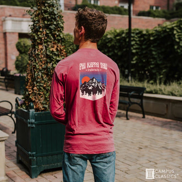 SigEp Comfort Colors Long Sleeve Retro Alpine Tee | Sigma Phi Epsilon | Shirts > Long sleeve t-shirts