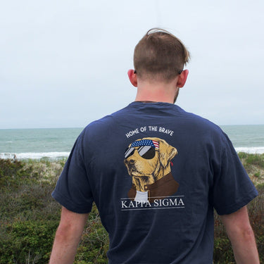 KDR Comfort Colors Short Sleeve Navy Patriot Retriever Tee | Kappa Delta Rho | Shirts > Short sleeve t-shirts