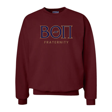 Beta Maroon Old School Crewneck