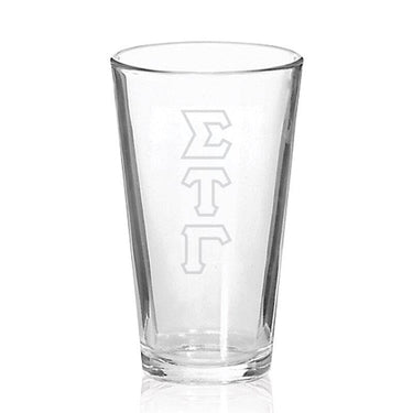 Sig Tau Engraved Fellowship Glass | vendor-unknown | Drinkware > 15 ounce glasses