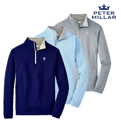 New! Fraternity Peter Millar Perth Stretch Quarter Zip – Campus