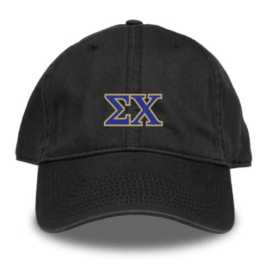 Sigma Chi Black Hat | Sigma Chi | Headwear > Billed hats