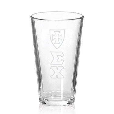 Sigma Chi Engraved Fellowship Glass | Sigma Chi | Drinkware > 15 ounce glasses