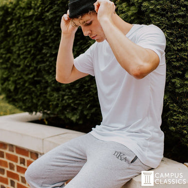 SigEp Heather Grey Contrast Joggers | Sigma Phi Epsilon | Pants > Sweatpants