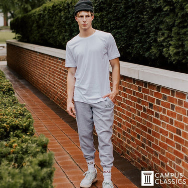 SigEp Heather Grey Contrast Joggers | Sigma Phi Epsilon | Pants > Sweatpants