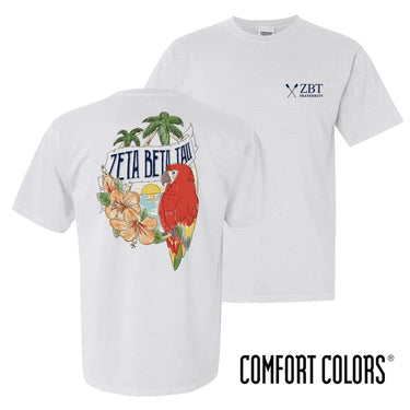 ZBT Comfort Colors Tropical Tee | Zeta Beta Tau | Shirts > Short sleeve t-shirts