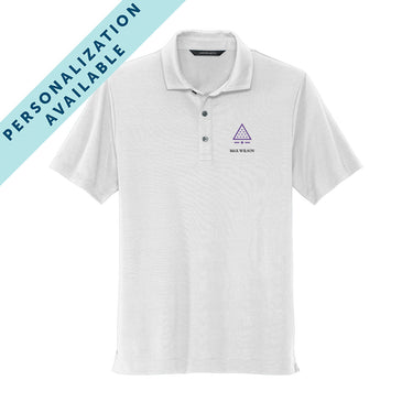 Sigma Pi White Badge Polo