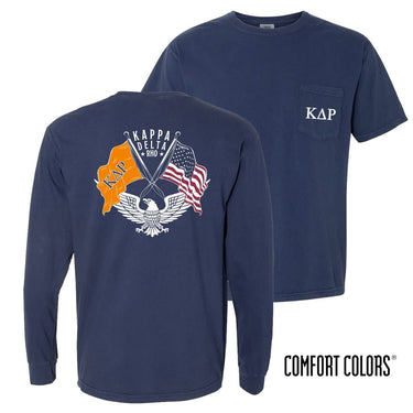 KDR Comfort Colors Navy Patriot tee | Kappa Delta Rho | Shirts > Short sleeve t-shirts