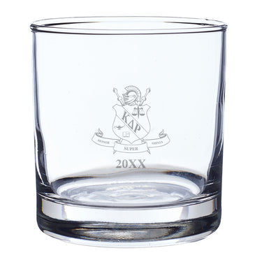 KDR Engraved Year Rocks Glass