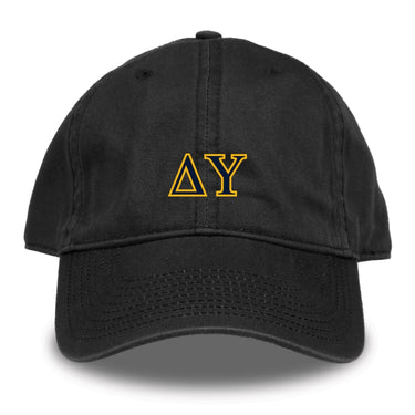 Delta Upsilon Black Hat | Delta Upsilon | Headwear > Billed hats