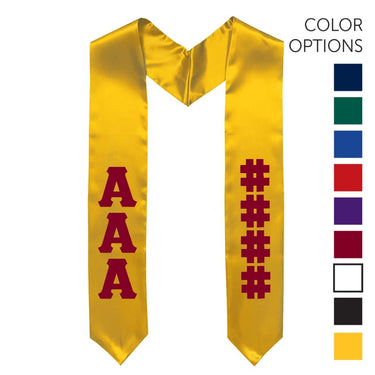 Sigma Chi Pick Your Own Colors Graduation Stole | Sigma Chi | Apparel > Stoles