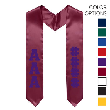 Delta Upsilon Pick Your Own Colors Graduation Stole | Delta Upsilon | Apparel > Stoles