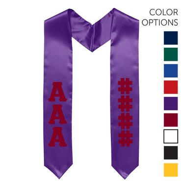 Delta Upsilon Pick Your Own Colors Graduation Stole | Delta Upsilon | Apparel > Stoles