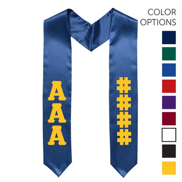 Sigma Chi Pick Your Own Colors Graduation Stole | Sigma Chi | Apparel > Stoles