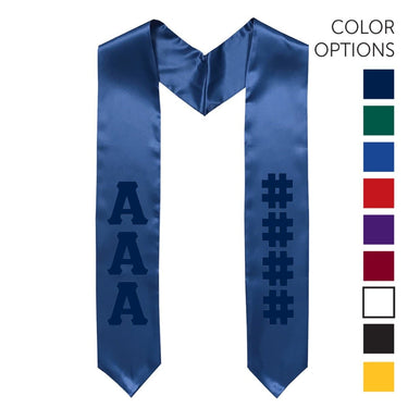 Sigma Chi Pick Your Own Colors Graduation Stole | Sigma Chi | Apparel > Stoles