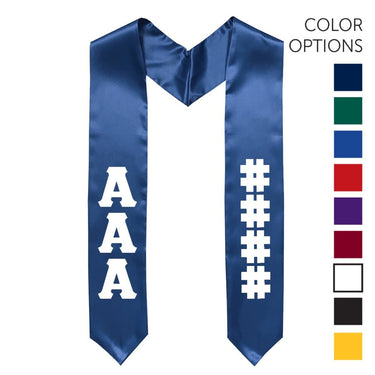 Delta Upsilon Pick Your Own Colors Graduation Stole | Delta Upsilon | Apparel > Stoles