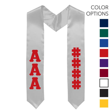 Delta Upsilon Pick Your Own Colors Graduation Stole | Delta Upsilon | Apparel > Stoles