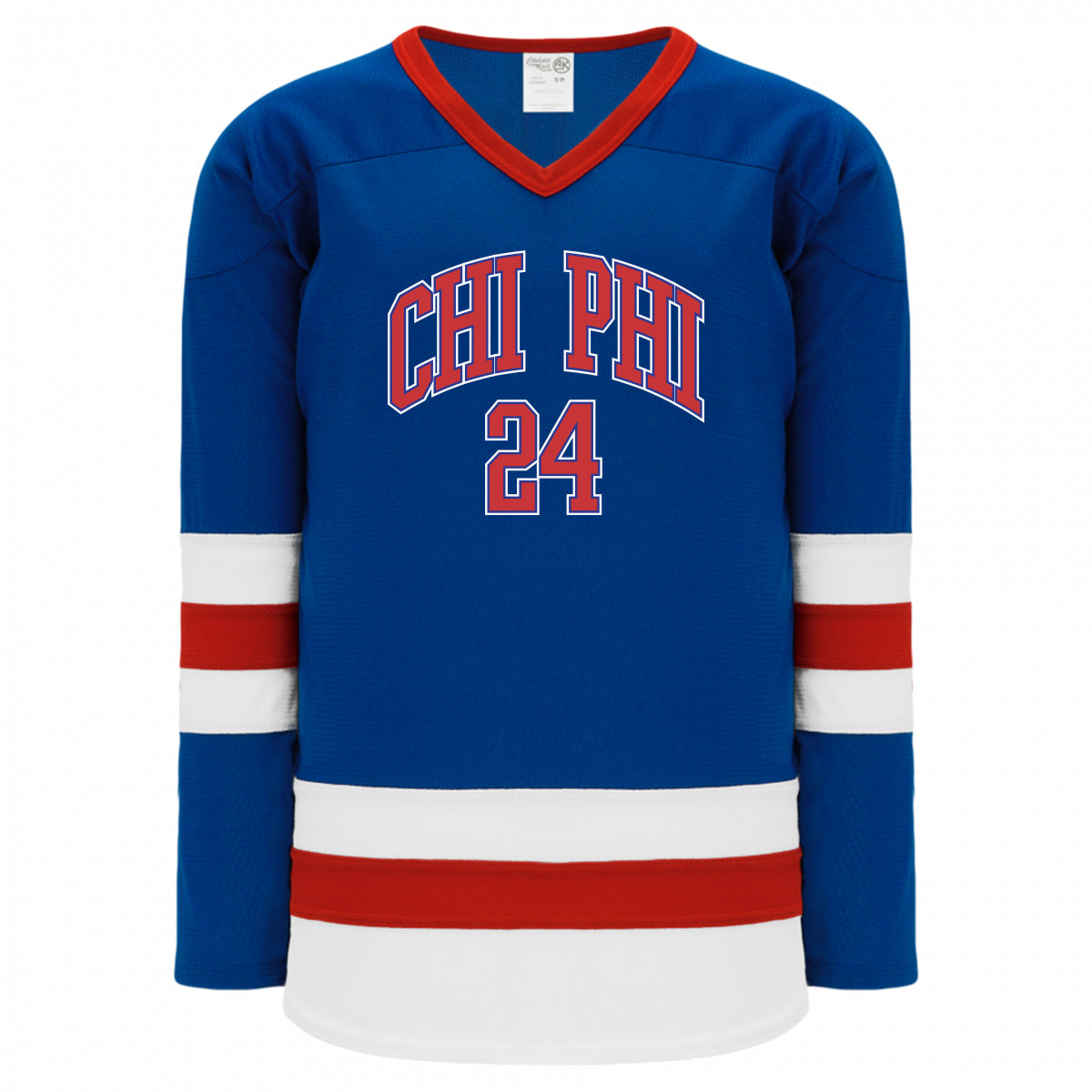 Chi Phi Personalized Patriotic Hockey Jersey