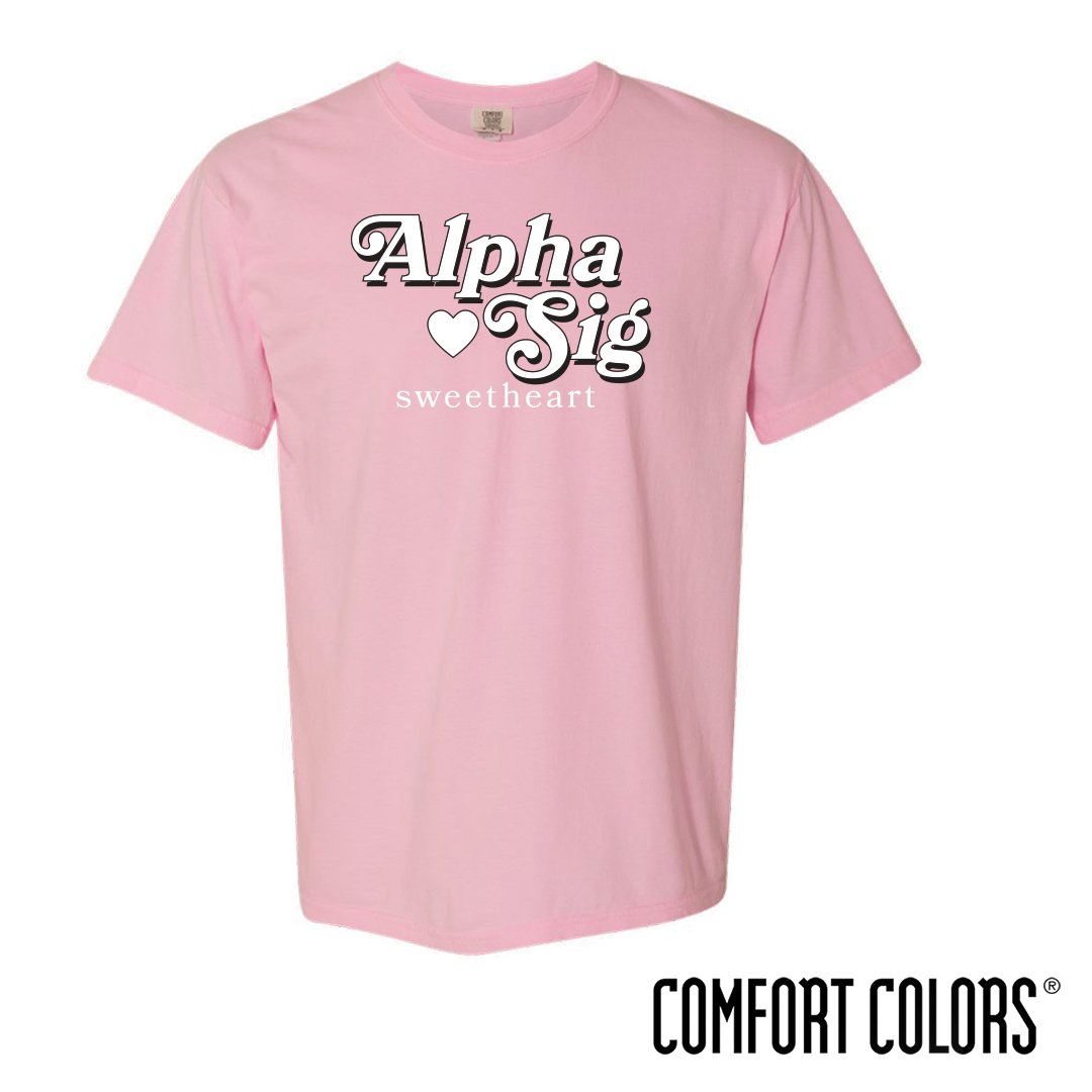 Sorority Fraternity Comfort Colors Pocket Shirt with Classic Bar