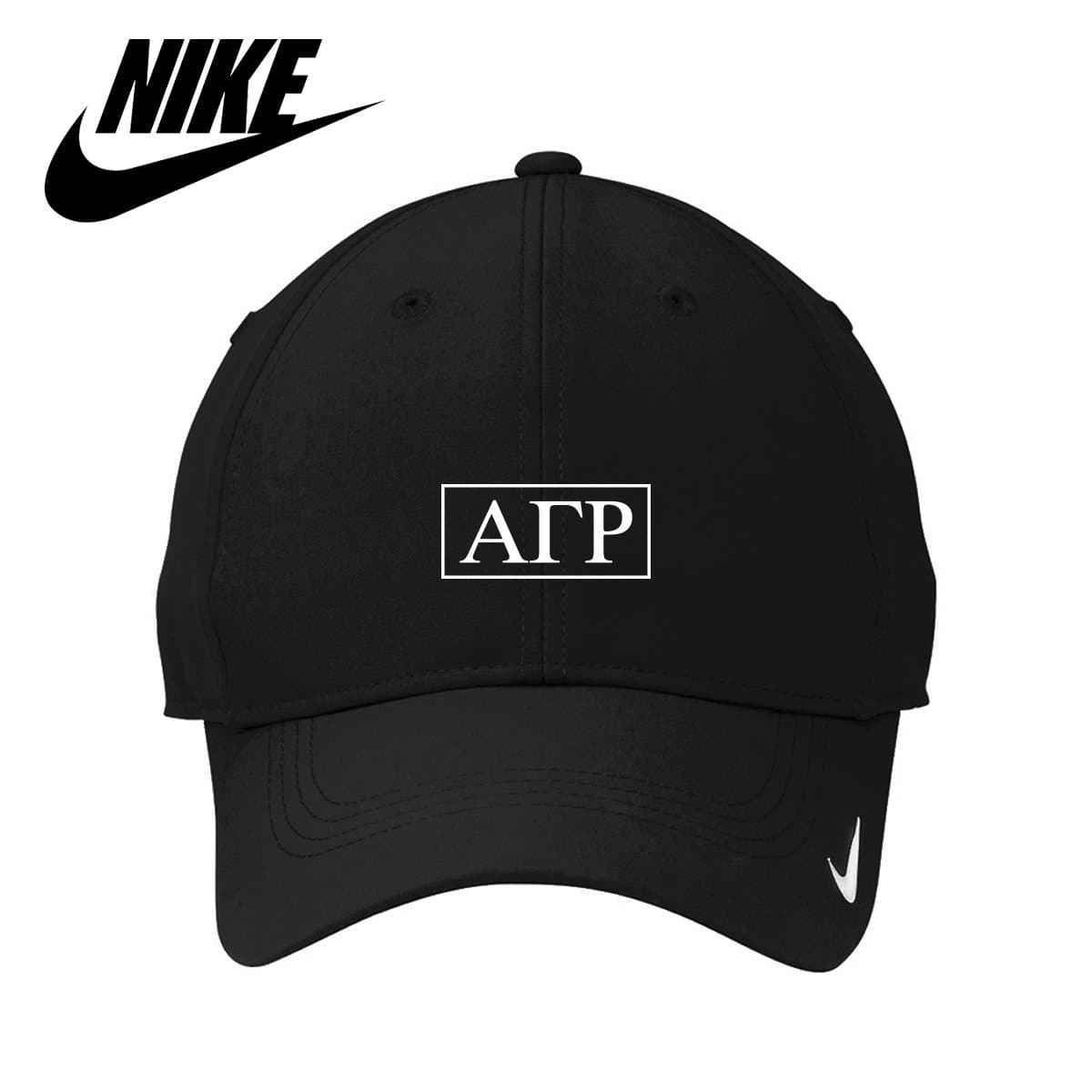 AGR Black Nike Dri-Fit Performance Hat / Alpha Gamma RHO