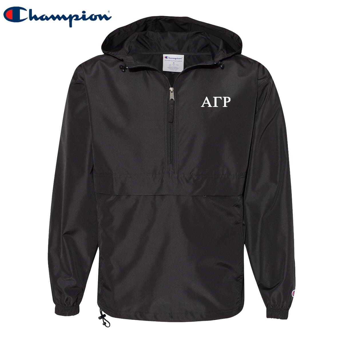 White champion store wind breaker