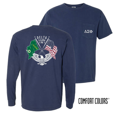 Delta Sig Comfort Colors Navy Patriot tee | Delta Sigma Phi | Shirts > Short sleeve t-shirts