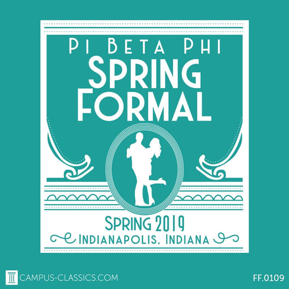 Teal Classy Pi Beta Phi